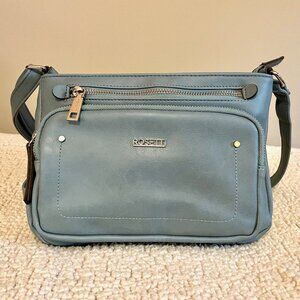NWOT Rosetti Blue Small Crossbody Purse * Silver Accents * Multiple Pockets
